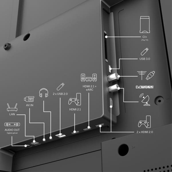 TV Thomson 55’’ QLED 4K UHD Google Tv Noir (55QG6C14) TV Thomson 55’’ QLED 4K UHD Google Tv Noir (55QG6C14)